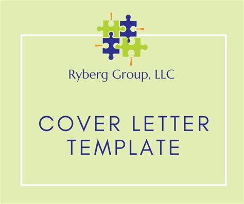 Cover Letter Template – Ryberg