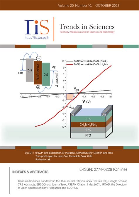 Vol. 20 No. 10 (2023): Trends in Sciences, Volume 20, Number 10 ...