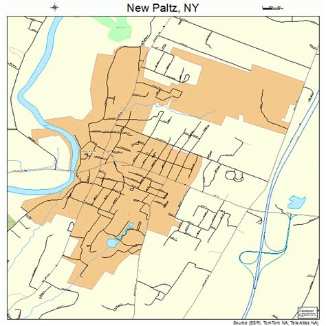 New Paltz New York Street Map 3650551