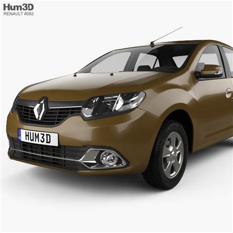 Renault Logan sedan (Brazil) 2016 3D model - Vehicles on Hum3D