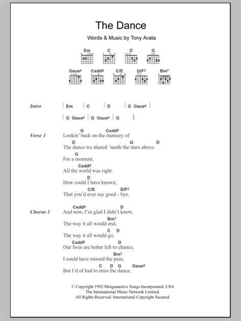 The Dance by Garth Brooks - Guitar Chords/Lyrics - Guitar Instructor