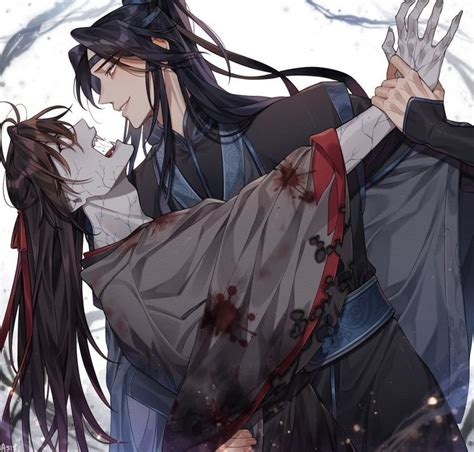 Wei Ying x Lan Wangji | Casais bonitos de anime, Canon anime, Boa noite lua