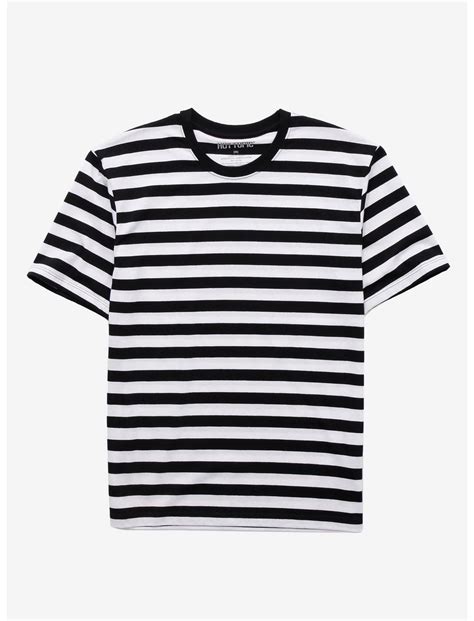 Black & White Stripe T-Shirt | Hot Topic