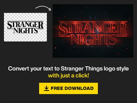 Stranger Things Font FREE Download + (PSD Style) | Hyperpix