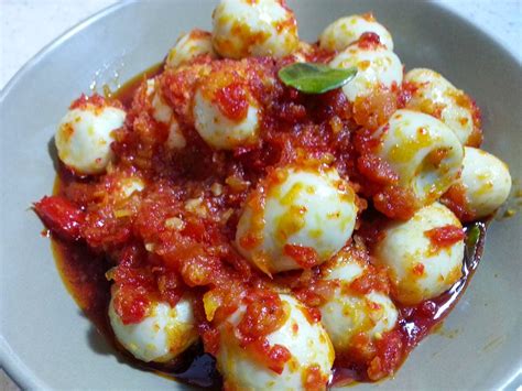 Resep Sambal Goreng Telur Puyuh Super Pedas - Cara Membuat