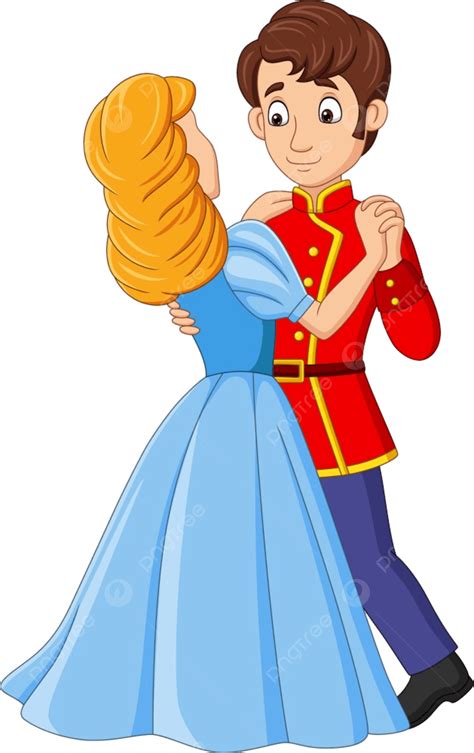 Príncipe Dos Desenhos Animados E Princesa Dançando PNG , Princesa, Principe, Noiva Imagem PNG e ...