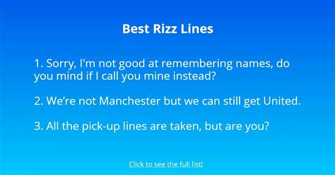 70+ Dirty, Funny, and Best Rizz Lines - Followchain