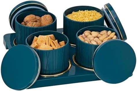SELVEL Giving shape to life! Unbreakable & Air tight Dry Fruit Container Tray Set with Lid ...