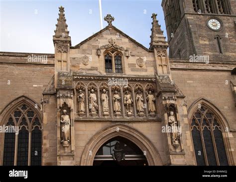 Leicester Cathedral, city centre, Leicester Stock Photo - Alamy