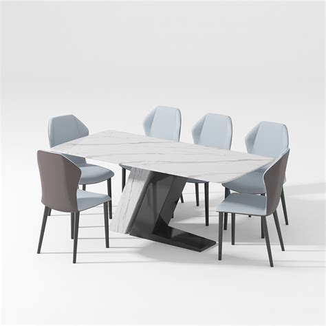 Modern Minimalist Dining Table Set - 6/8 Seaters