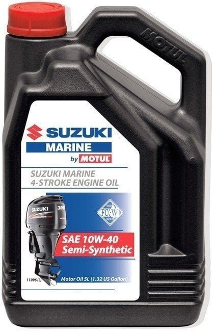 Suzuki Marine 4-Stroke Engine Oil SAE 10W-40 Semi-Synthetic Boat 4 ...