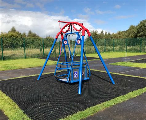 Inclusive Wheelchair Swing for Schools | Caledonia Play UK