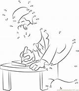 Postman Dot Pat Coloring Pages Worksheets Dots Connect Worksheet  sketch template