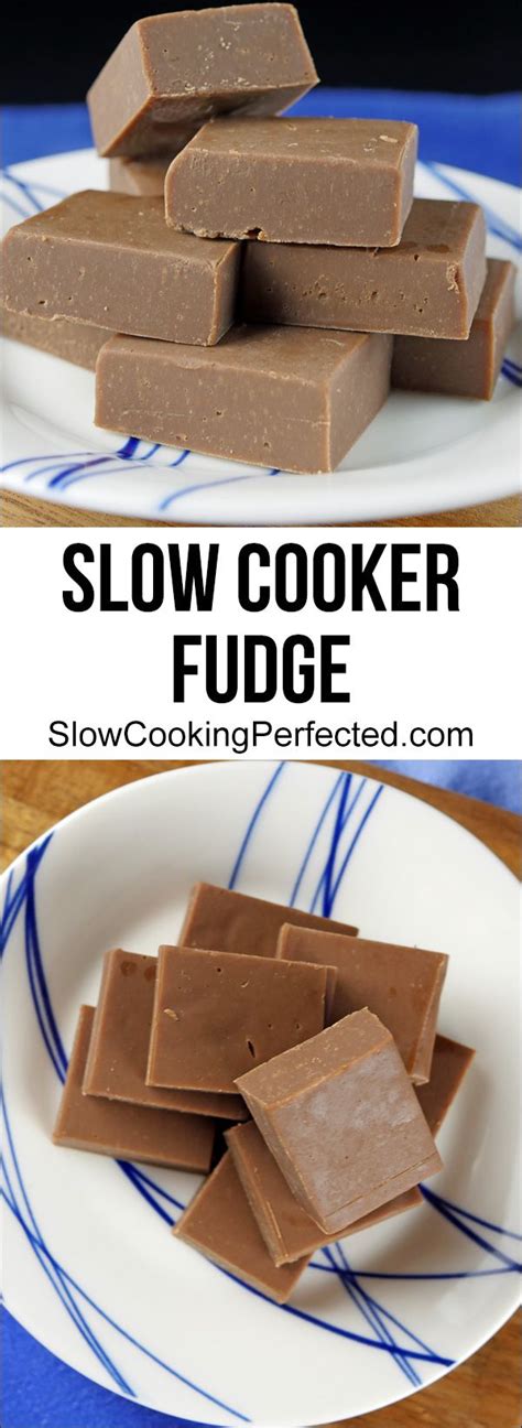 Deliciously Rich Slow Cooker Fudge | Recipe | Slow cooker fudge, Slow cooker desserts, Fudge recipes