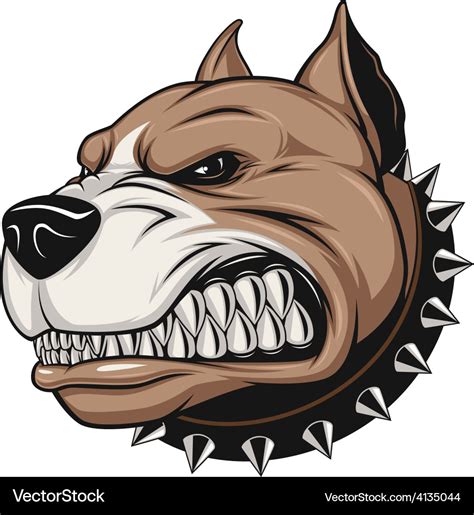 Angry dog Royalty Free Vector Image - VectorStock