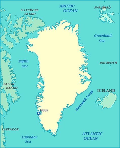 Map of Greenland