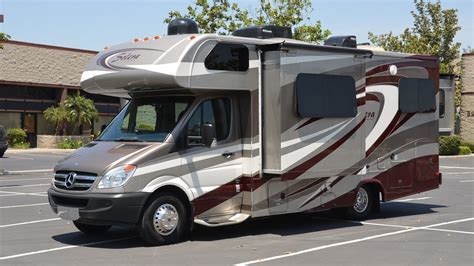 2014-2015 C-class Mercedes Benz Turbo Diesel RV Tour Forest River Solera 24D Review Video Blog ...