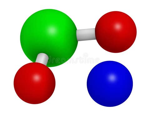 Sodium Chlorite, Chemical Structure. Skeletal Formula. Stock ...