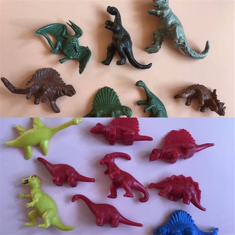 1950/60's vintage dinosaur plastic toy figures | Plastic toys, Toys, Toy figures