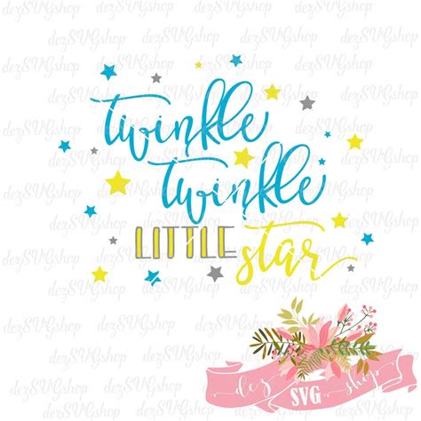 Twinkle Twinkle Little Star SVG Cut Files DXF File Cut - Etsy