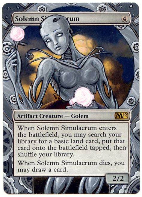 Solemn Simulacrum Nouveau Style | Mtg altered art, Magic cards, Magic ...