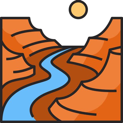 Grand canyon Generic Outline Color icon