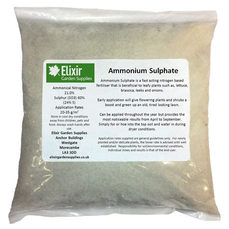 Elixir Gardens ® Ammonium Sulphate Fertiliser Grade (5kg): Amazon.co.uk: Garden & Outdoors