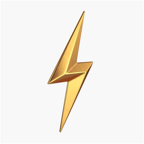 Lightning symbol 3D model | CGTrader