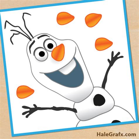 Pin The Nose On Olaf Free Printable - FREE PRINTABLE TEMPLATES