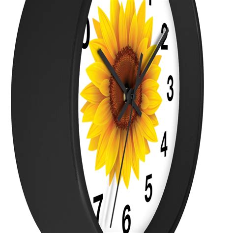 Sunflower Wall Clock 10inch 1 | Etsy