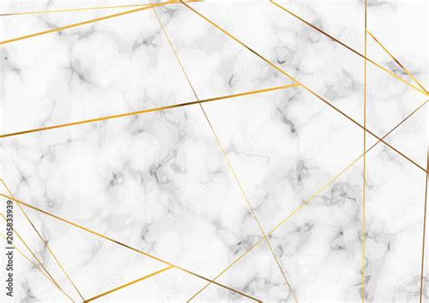 Abstract marble pattern background with gold minimalistic lines layout ...