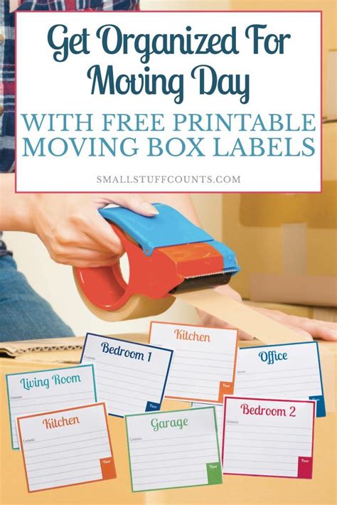 Finally, some pretty labels for moving boxes! These free printable labels will be a HUGE help in ...