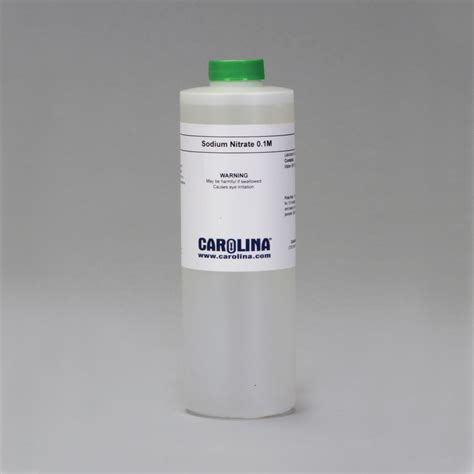 Sodium Nitrate, 0.1 M Aqueous, Laboratory Grade, 500 mL | Carolina.com