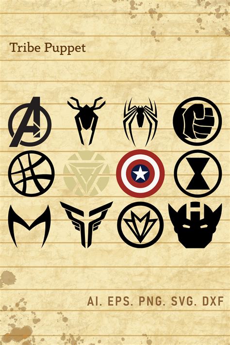 Avengers Logo Vector Set - MasterBundles