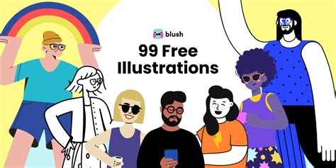 99 Free Illustrations for Commercial and Personal Use! | Figma