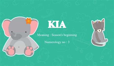 Kia Name Meaning