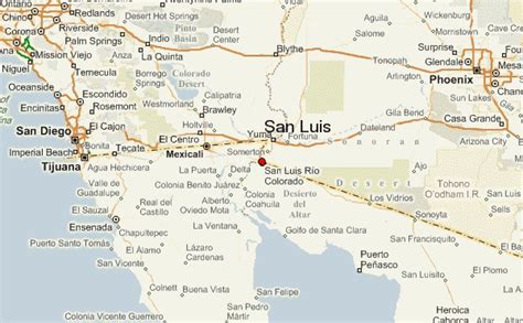 San Luis Arizona Map - Map Of Western Hemisphere