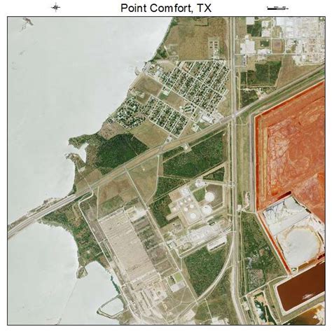 Aerial Photography Map of Point Comfort, TX Texas