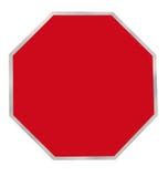 Blank Red Octagon Road Sign Isolated Royalty Free Stock Images - Image: 11914439