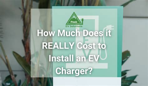 How Much Does It REALLY Cost To Install An EV Charger?