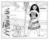 Princess Moana Portrait Disney Coloring Page Printable sketch template