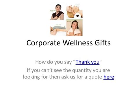 Corporate wellness gifts