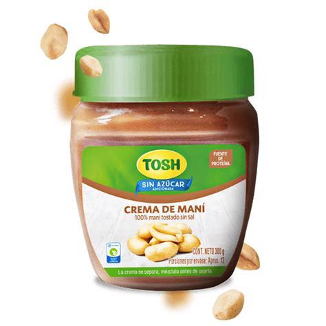 Crema de maní - TOSH - Cuídate, no te castigues