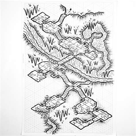 Underground River (Isometric dungeon map) : r/dndmaps