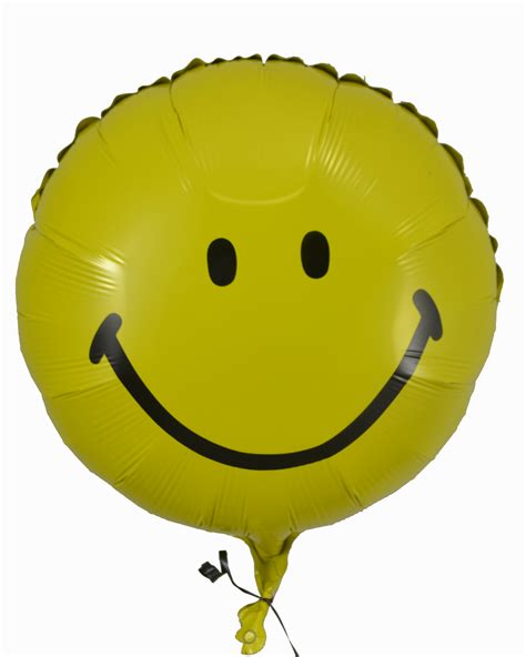 Yellow Smiley Face Mylar Balloon – Flower Patch