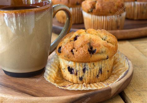 Blueberry Muffin and Coffee — Stock Photo © chasbrutlag #170158424