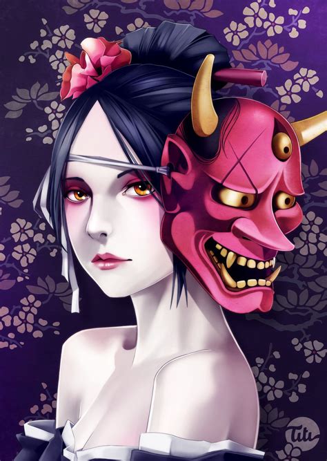 Hannya by titi-artwork.deviantart.com on @deviantART Hanya Mask Tattoo, Hannya Tattoo, Yakuza ...