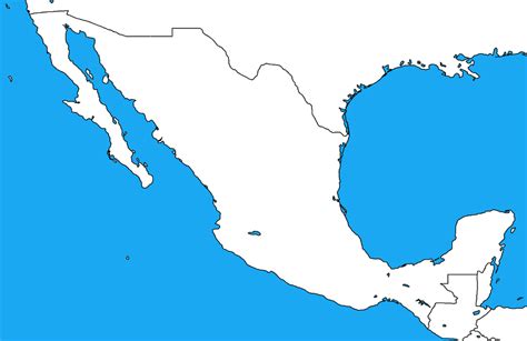 Blank map of Mexico by DinoSpain on DeviantArt