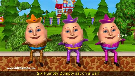 Humpty Dumpty Nursery Rhyme - 3D Animation English Rhymes for children ...