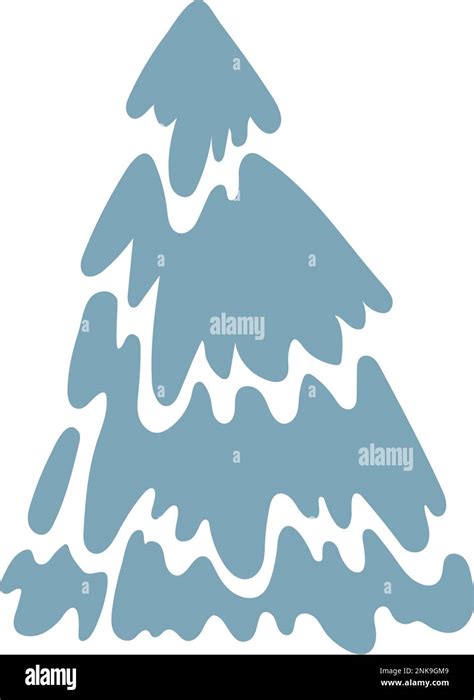 Blue Christmas tree vector illustration Stock Vector Image & Art - Alamy